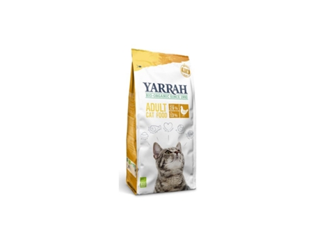 Yarrah Ração para Gato sem Açúcar adicionado e com Frango 800 gramos