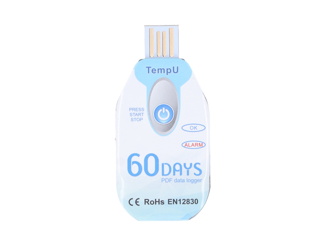 Registrador de temperatura portátil data logger USB com relatório PDF S/MARCA