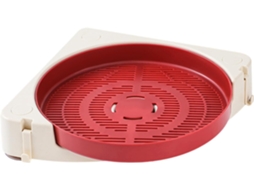 Prateleira Giratória De Parede Para Armazenamento, Ideal Para Banheiro E Cozinha Feita Em Abs Pp, Com Superfície