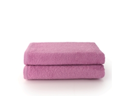 Pack de toalhas 2 folhas (100 x 150) Malva
