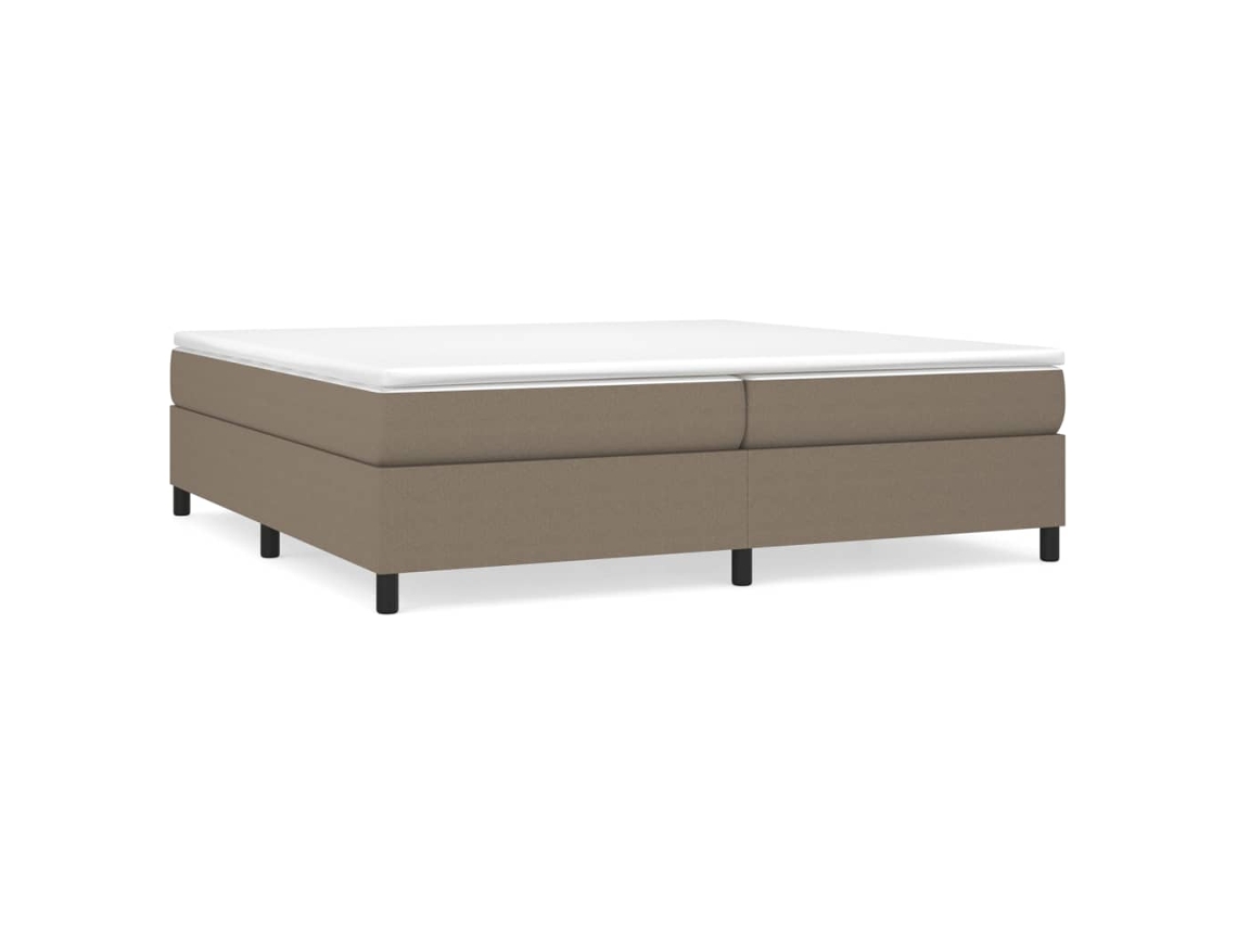 Box Spring Bed Frame, Box Spring Bed Frames Vidaxl Cinzento-acastanhado Tecido (200 X 200 Cm)