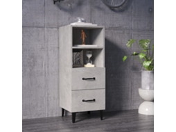 Aparador 34,5x34x90 cm Madera Procesada Cemento Gris