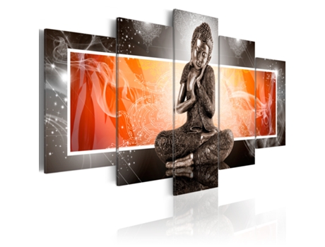 Quadro ARTGEIST Bouddha et ornements (200x100)