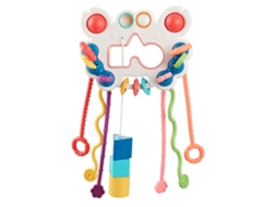 Mali brinquedo de Corda para Puxar Bebê Silicone Mordedor Sensorial Educativo Viagem