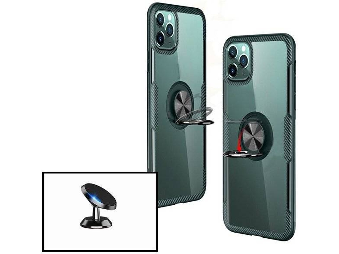 Kit Capa e Suporte iPhone XS Max Clear Armor Transparente e Preto