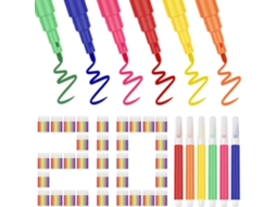 Conjunto De 210 Mini Marcadores, 8, 6 Cm (3, 4 Polegadas), Cores