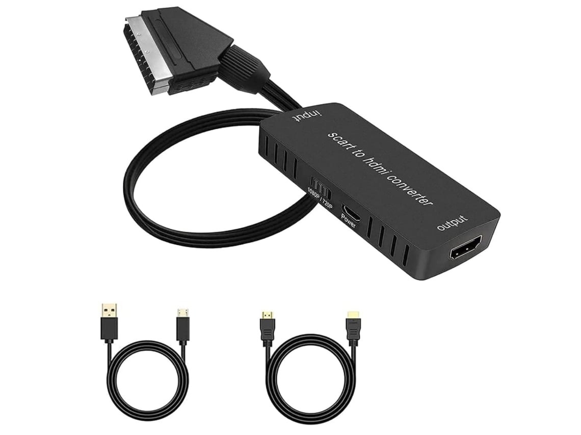 Conversor Scart Para Hdmi Com Cabo Hdmi Orysin