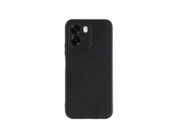 Capa Silicone Líquido Phonecare Para Oppo A6 - Preto