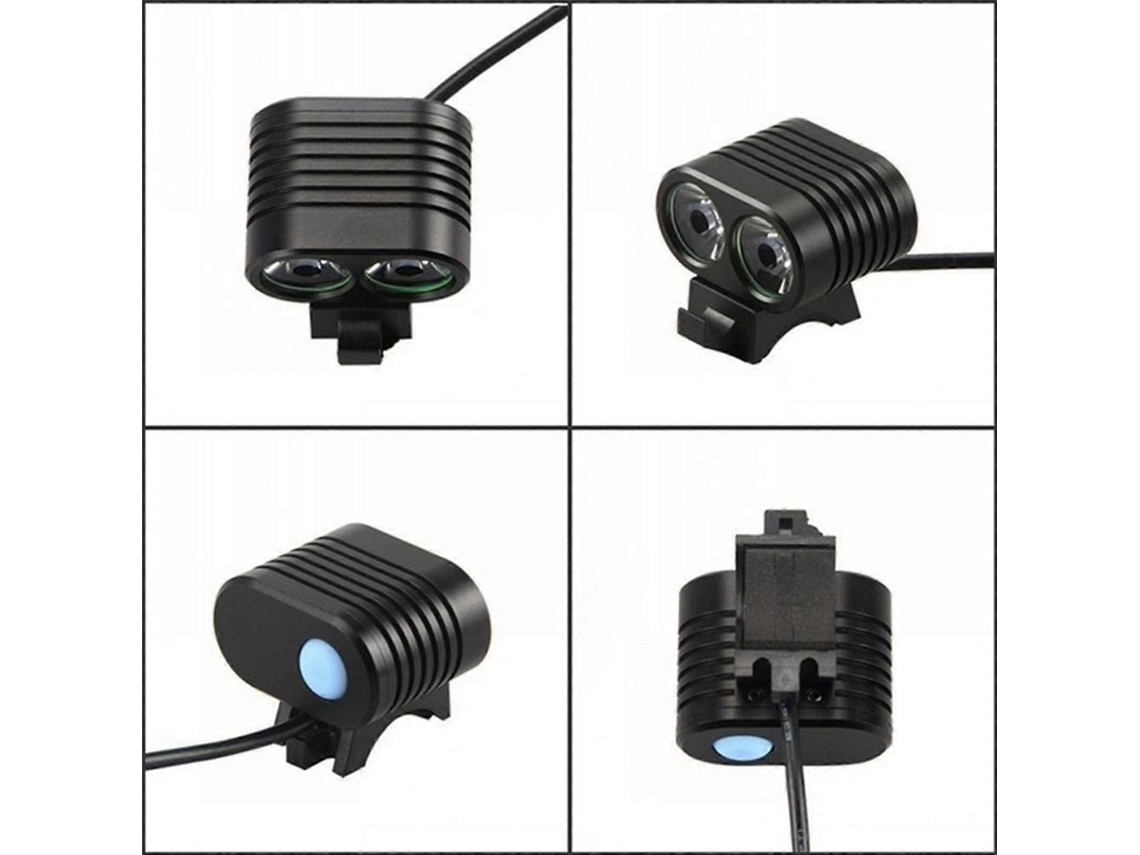 Lurelia Luz De Bicicleta Led Alumínio, Preto