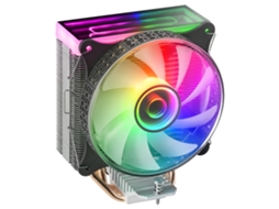 Cooler MARS GAMING Mcpu-Vr Preto 180W Tdp Espelho Duplo Argb Infinity Mirror 4 Heatpipes