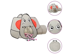 Vidaxl Tenda De Brincar Elefante Com 250 Bolas 174x86x101 Cm Cinzento
