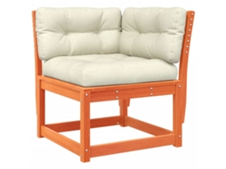 Garden Sofa, Garden Sofas Vidaxl Marrom Madeira De Pinho (com Almofadões)