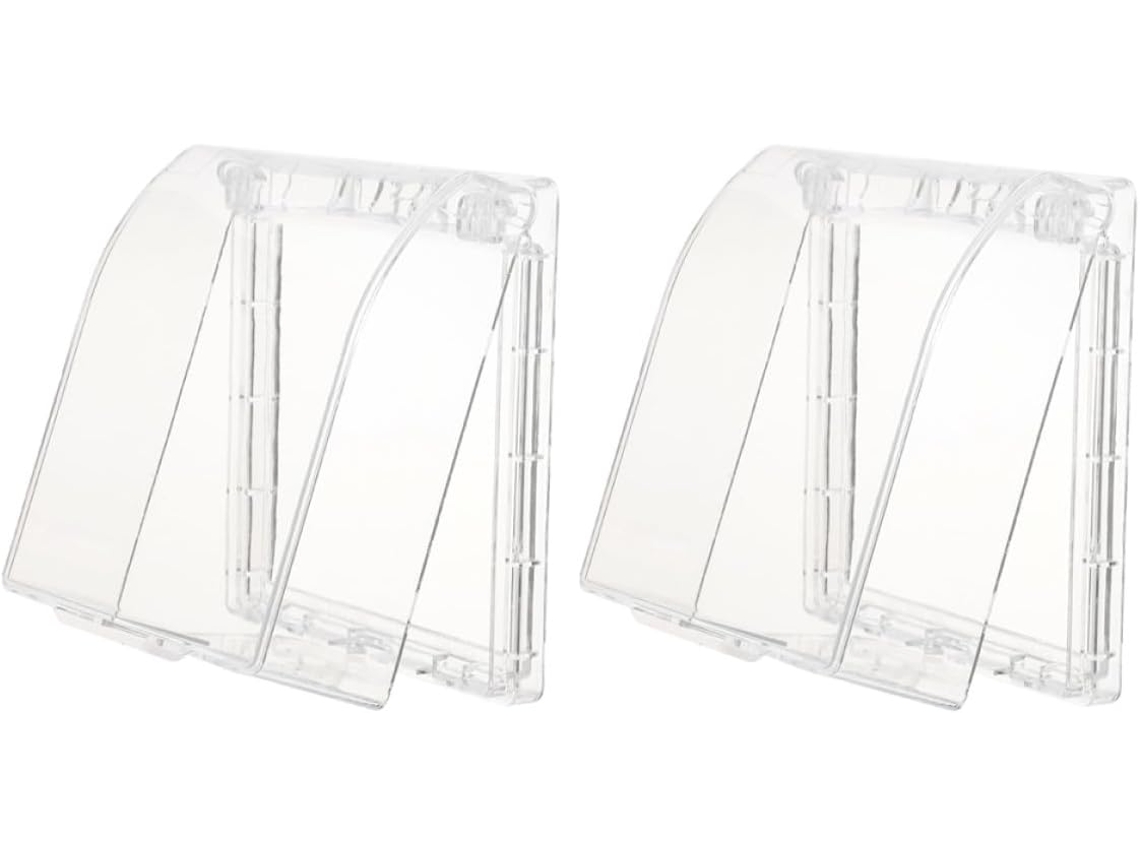 Capa Transparente Mikikit Campainha Externa, Caixa De 2 Peças Uso Em Jardim E Pátio, Design Que Protege Cabos