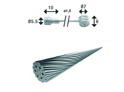 Xlc Br-X86 Double Head Brake Cable