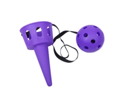 JOGO de bola Business de lançar e pegar 16.5cm, habilidades, ao ar livre, roxo | S/MARCA