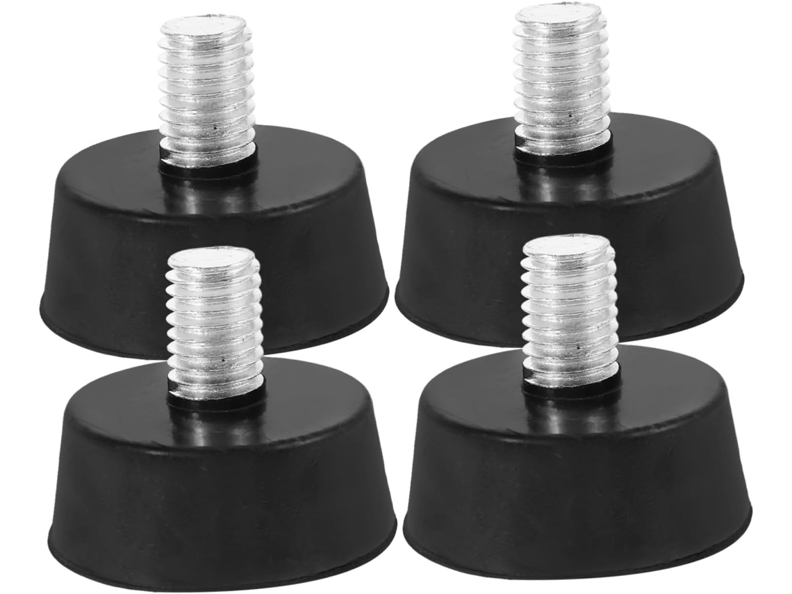 Conjunto De 4 Pés Borracha Ajustáveis Para Móveis, Com Nivelamento Automático E Sistema Antiderrapante, Com Design De