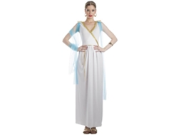 Fato de Mulher DISFRAZZES Sacerdotisa Grega Comprido (Tam: XL)