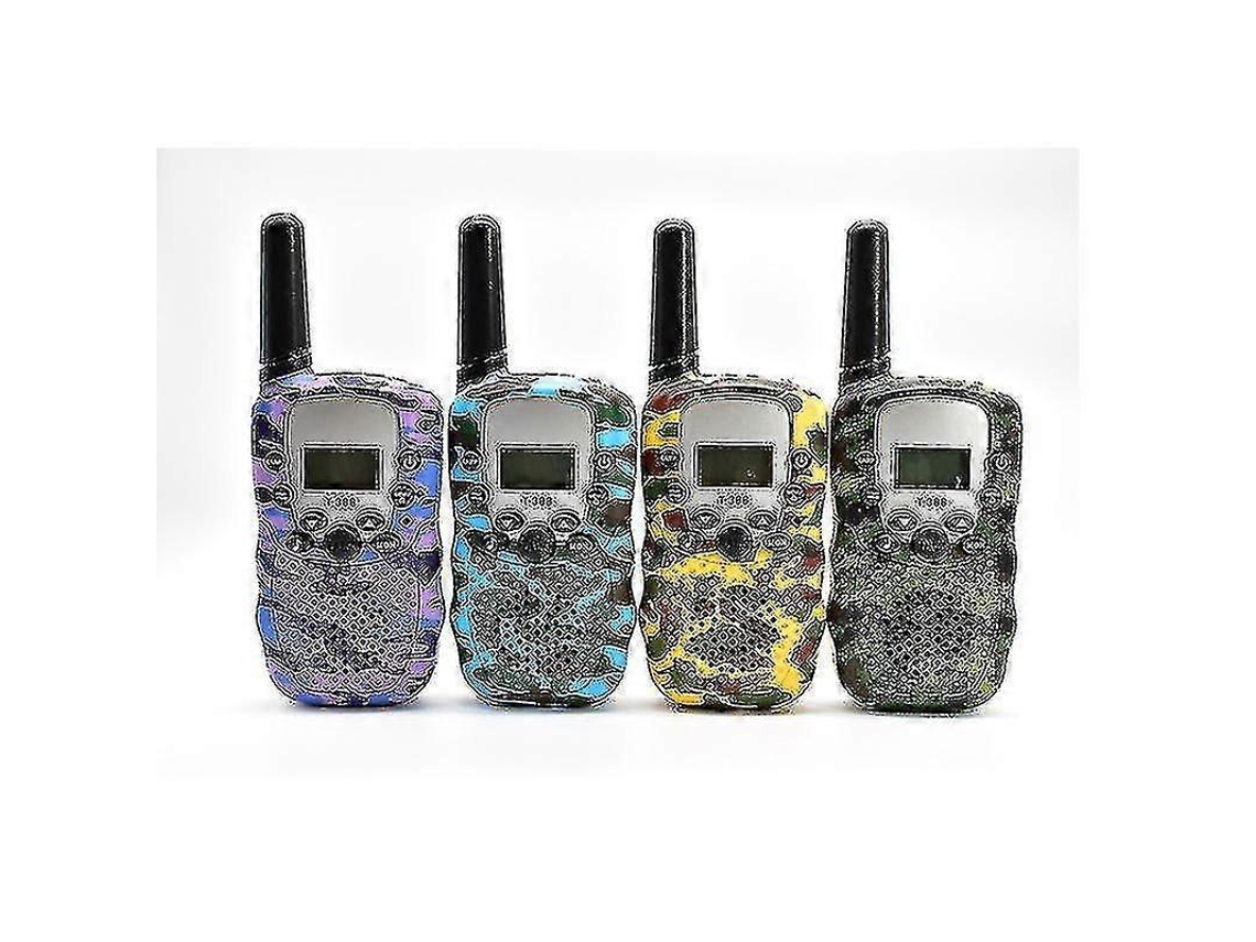 Walkie Talkies Infantis 4 Pack, 3 Milhas De Longo Alcance Com Lanternas Lcd Iluminadas PENGDSJE