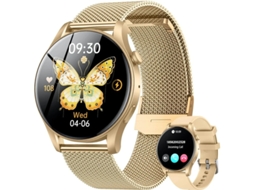 Smartwatch Fitness Watch 1.43 Touch Screen Smartwatch Atende/faz Chamadas Com Monitor De Frequência Cardíaca E Sono Mais De 100 Modos Esp Yizhood