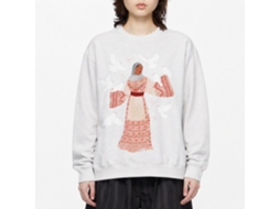 Rockinstone Palestine Thobe White Doves White Sweatshirt Unique Designer Style