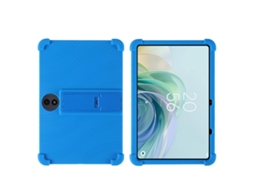 Capa De Silicone Anti‑choque Halinuia Com Suporte, Cor Azul Para Tablet Tcl Tab 11 Fe