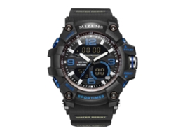 Relógio de pulso Mizums Fashion Casual Azul Quartz com pulseira de plástico à prova d'água