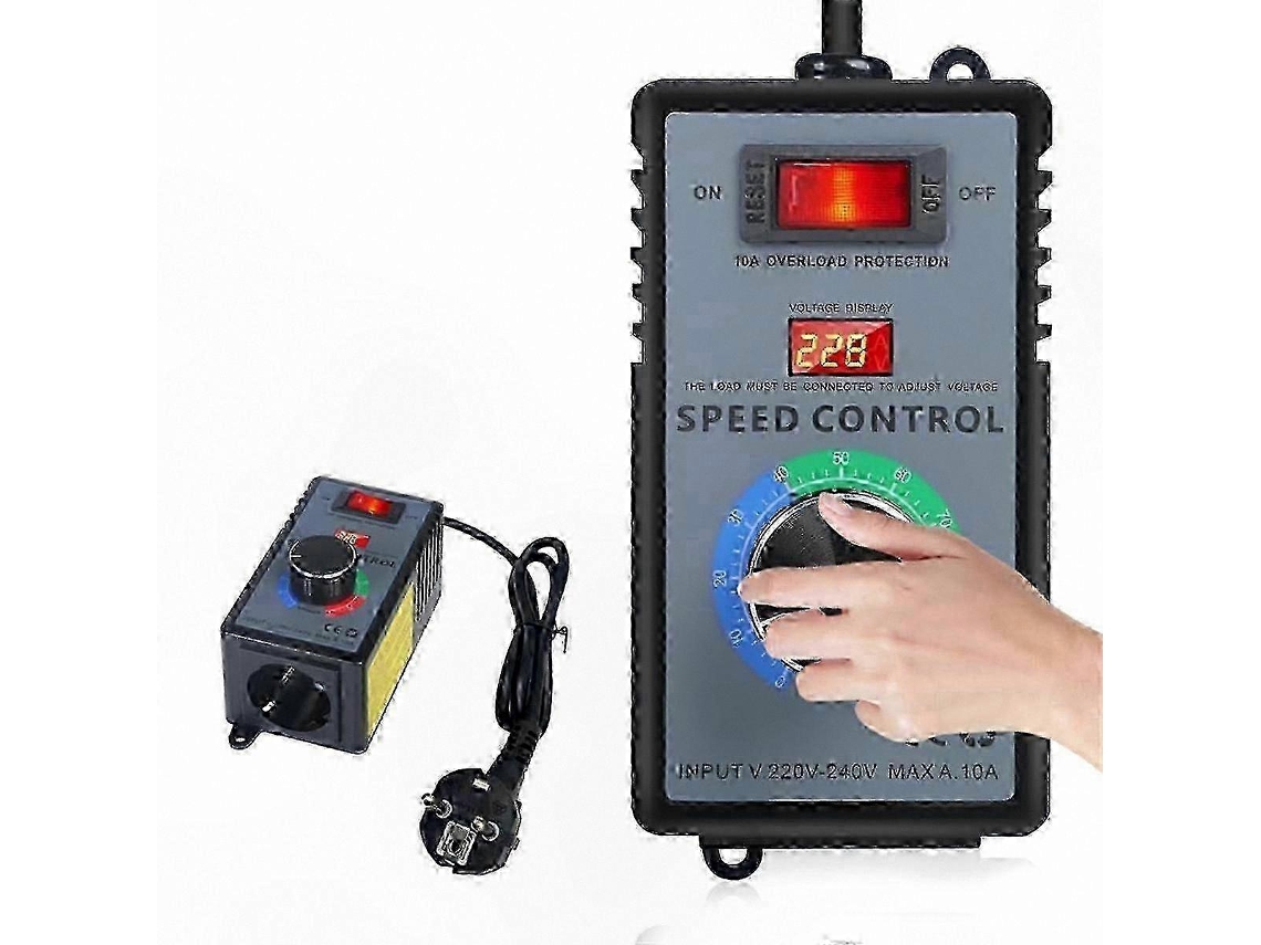 Controlador de velocidade para motor monofásico 220 V CA 10 A 4000 W com plugue europeu