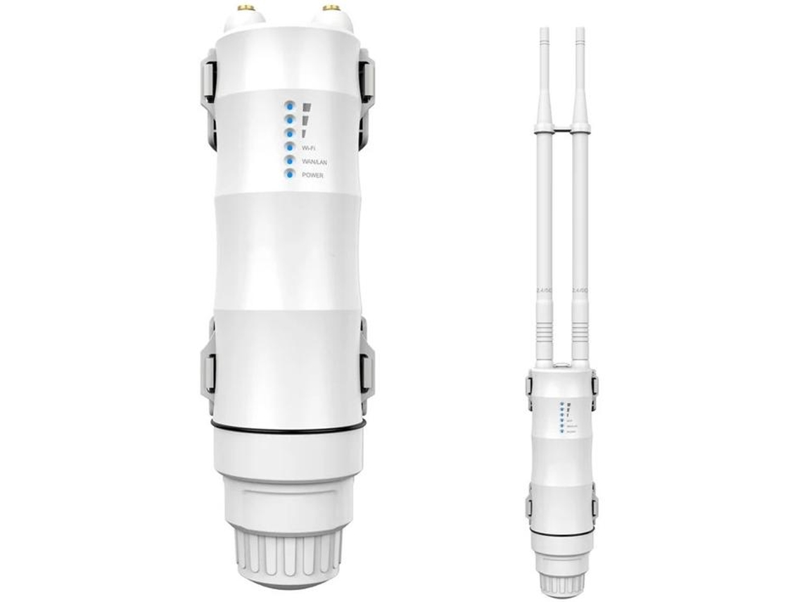 Extensor Wi Fi Externo De Longo Alcance, Ponto De Acesso Externo De Banda Dupla Com Poe Ativo/passivo, Porta Wan/lan, Ip67 À Prova Dágua, S Yizhood