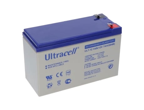Bateria de Chumbo ULTRACELL Ul7-12 12V 7A Branco