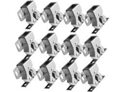 Conjunto De 12-fechos Duplos Rolo Com Mola Para Portas Armários E Guarda Roupas Da Popetpop