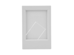 Photo Frame Plastic Rectangle Desktop Classical Stand Picture Frame For Fujifilm For Instax Mini 3in Photos Grey LAXISCREED