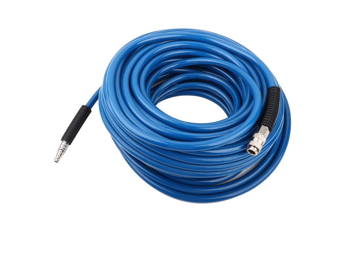 Mangueira Pvc Neumática Flexível 30m Com Conector Rápido