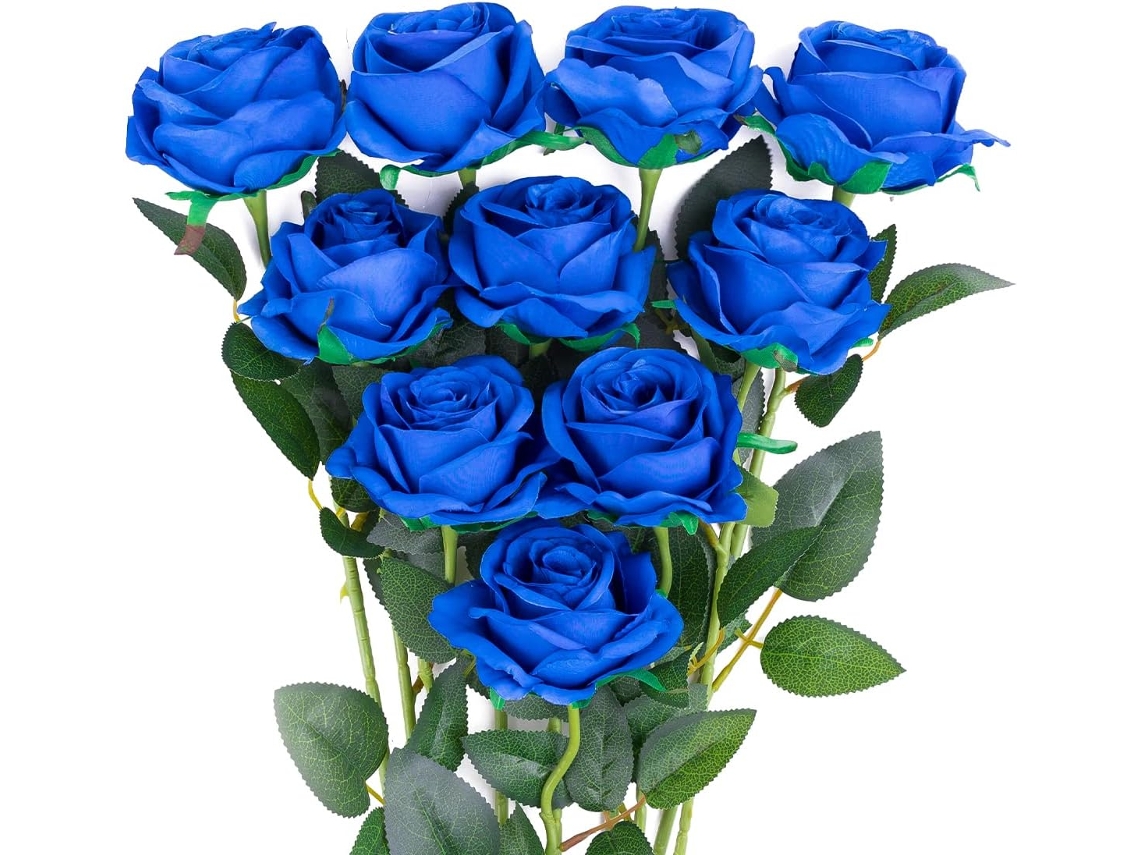 Rosas Artificiais de Seda, Buquê de Flores para Casa, Escritório e Arranjos de Casamento. AQUAFORGE