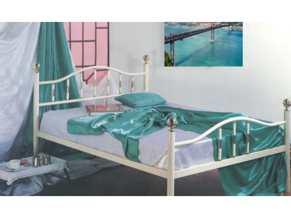 Cama COLCHÃOCERTO.PT (200x160 - Ferro - Vermelho)
