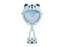 Escova de Dentes Infantil em Formato U para Bebês 2 a 12 Anos, com Cabo Silicone Macio, Ferramenta Limpeza Den Tal 1 GOKOCO