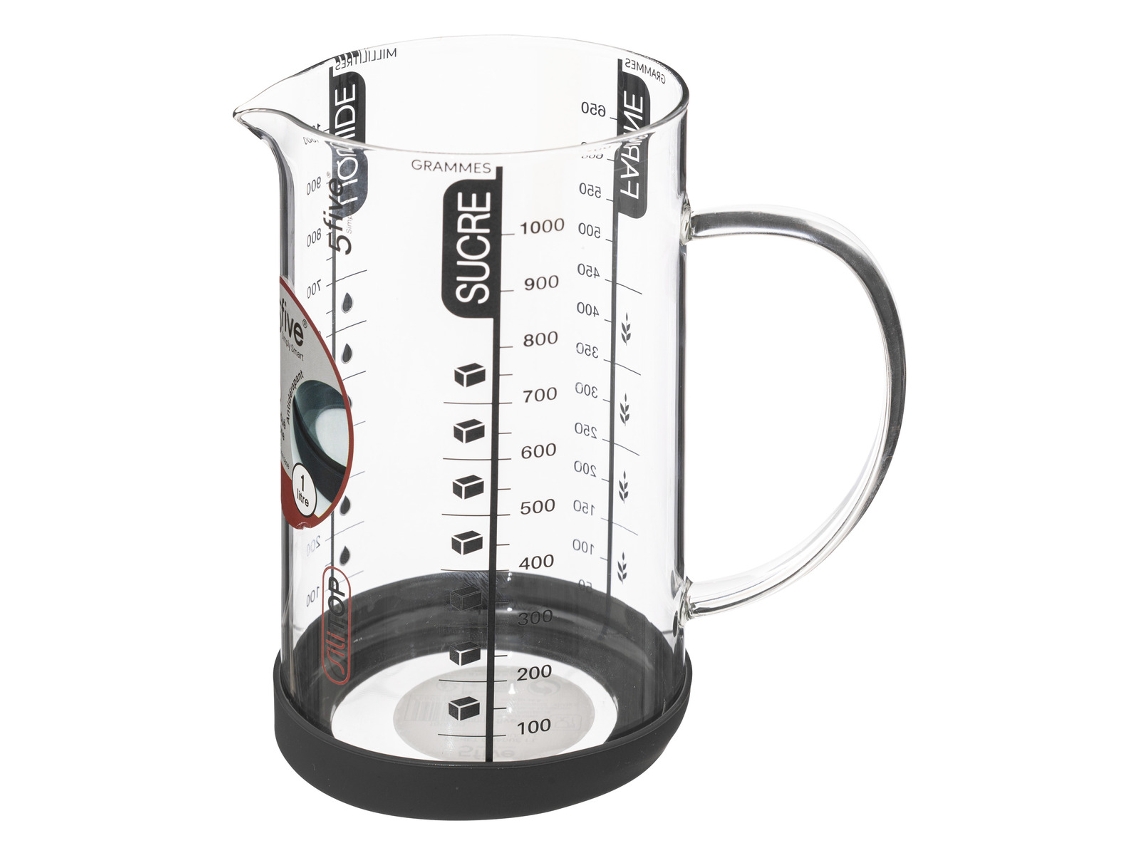 5Copo Medidor FiveSilitop 1L 5 FIVE SIMPLY SMART