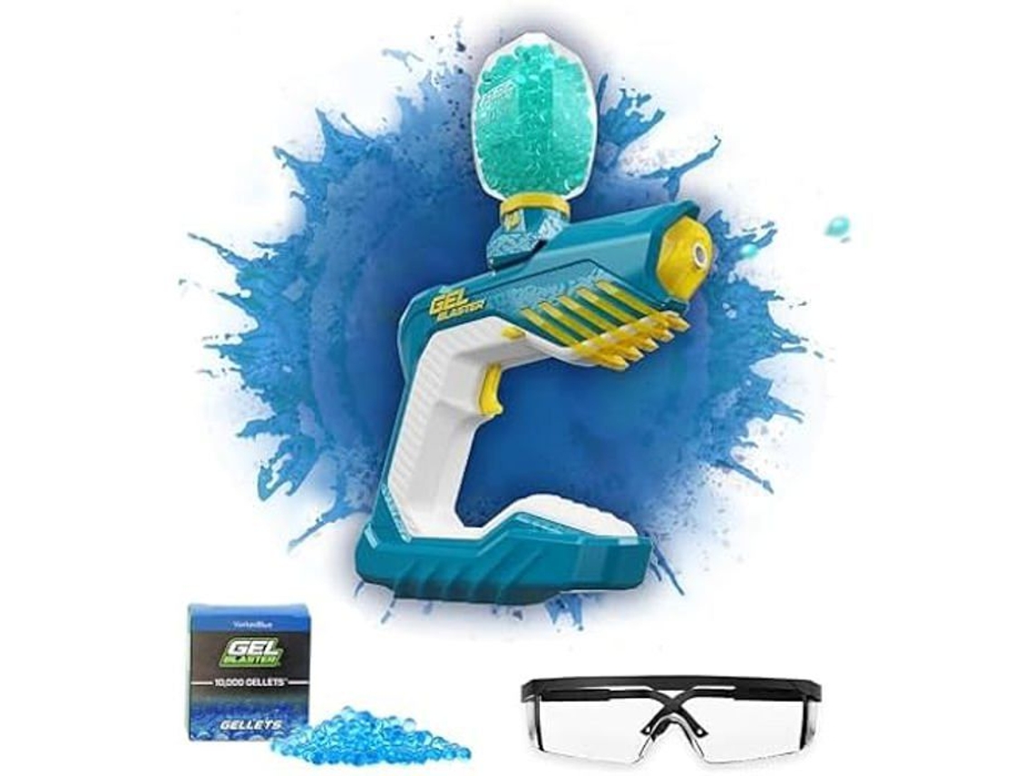 Piranha Gel Blaster Resistente à Água Gama de 100 Pés 10.000 Gellets Incluídos Gel Blaster
