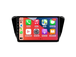 Auto Rádio Carro Bluetooth Autoradio 8GB RAM 128G ROM CarPlay Navegação GPS Ecrã Táctil RoverOne para Skoda Superb 3 2015-2019  