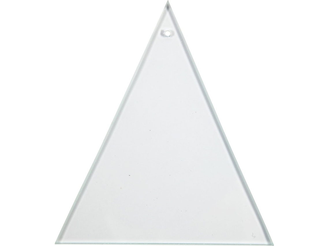 Prato De Vidro Triangular Transparente Da Creative Company, 8x9cm, Para Decoração De Hobby. Creativ Company