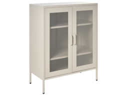 Armario Beliani Wakatipu De Acero Beige 80x40x102