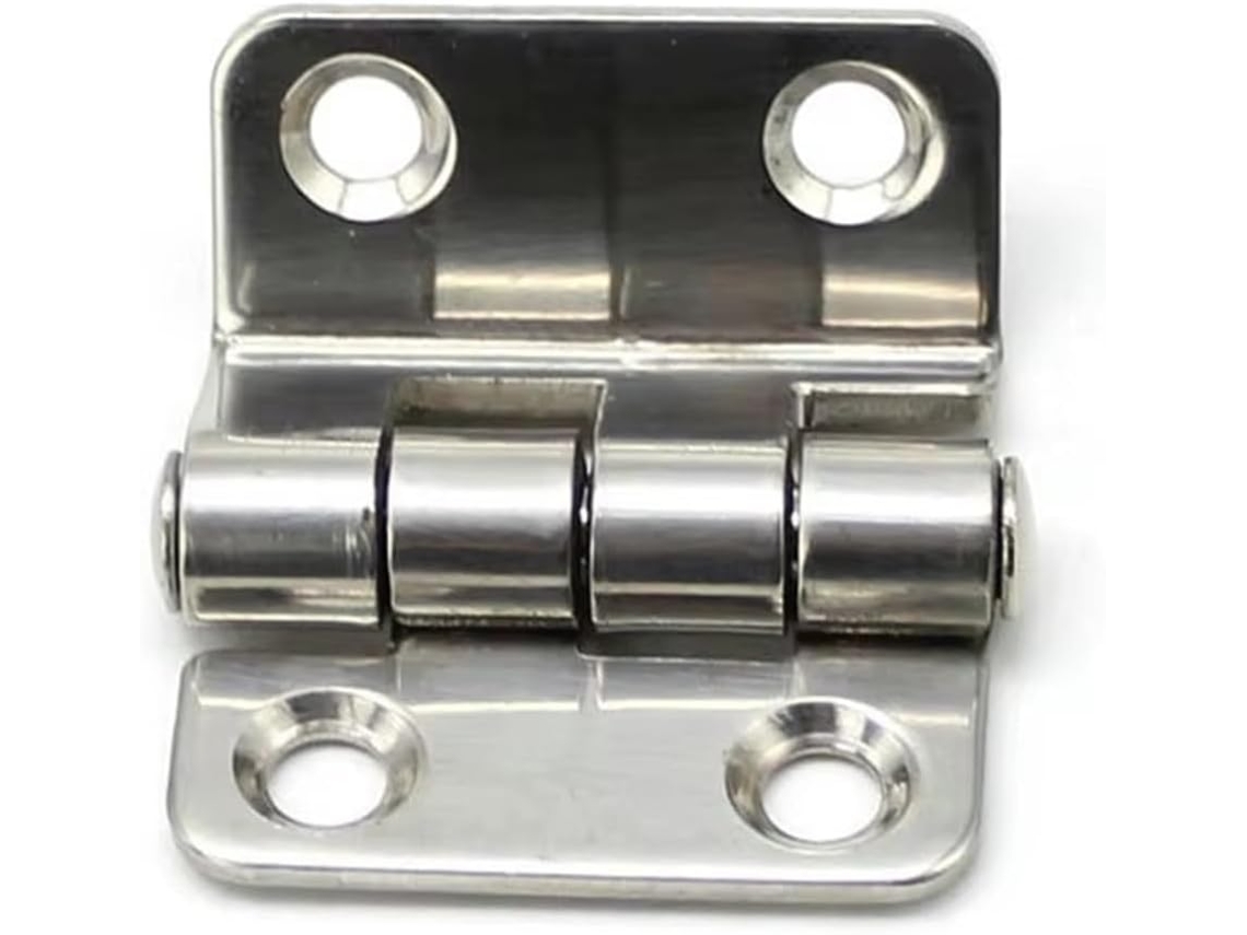 Dobradiça Curva Em Ângulo Reto, Aço Inoxidável 304, Para Porta De Armário Equipamento Industrial Mecânico, 1 Peça Aço