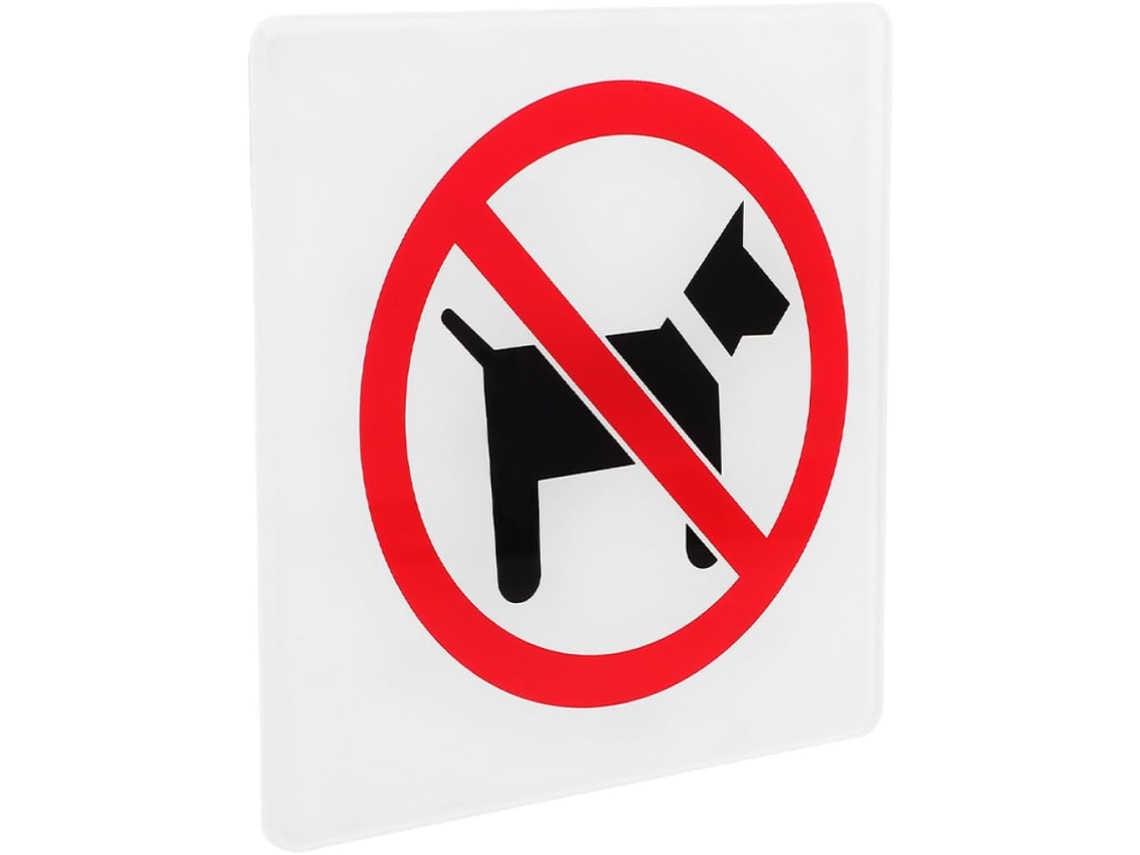 Placa De Acrílico Galpada Para Empresas, Placa Proibida A Entrada De Cães, Fácil Instalação E Uso Versátil Em