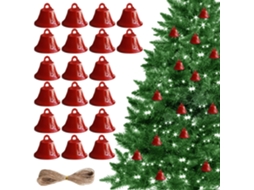 20 Guizos Vermelhos, Artesanato, Decoração de Natal STELASPLEN