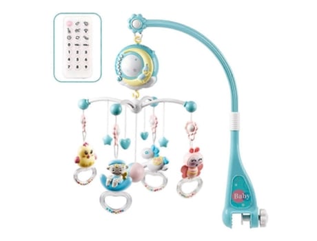 Baby Rattles Crib Mobiles Toy Holder Rotating Crib Musical Box Projection Zmfsecqnb