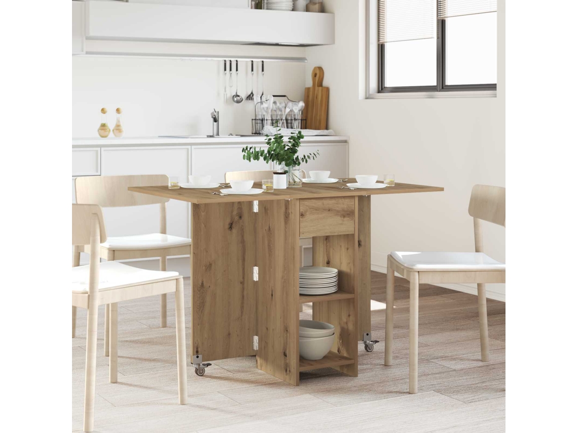 Vidaxl Mesa De Jantar 115 X 70 X 75 Cm Derivados De Madeira Retangular