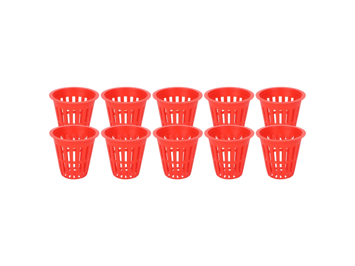 10pcs Cesta de Cultivo Hidropônica de Plástico com Malha | S/MARCA