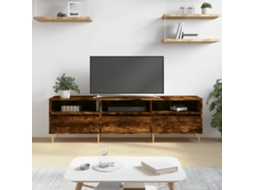 Vidaxl Móvel De Tv 150x30x44,5 Cm Derivados De Madeira Carvalho Fumado