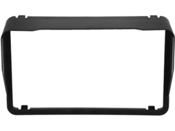Viseira solar retangular em ABS para motocicleta, com proteção antirreflexo.