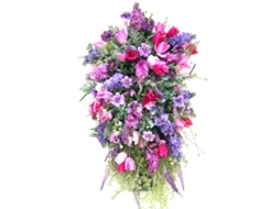 Girlanda De Tulipa Roxa Pequena Estilo C