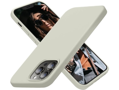 Capa iPhone 13 HONXINM Ultrafina Cinzento Pedra